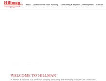 Tablet Screenshot of hillman.co.uk